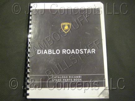 Diablo Roadster 1996 Parts Manual 